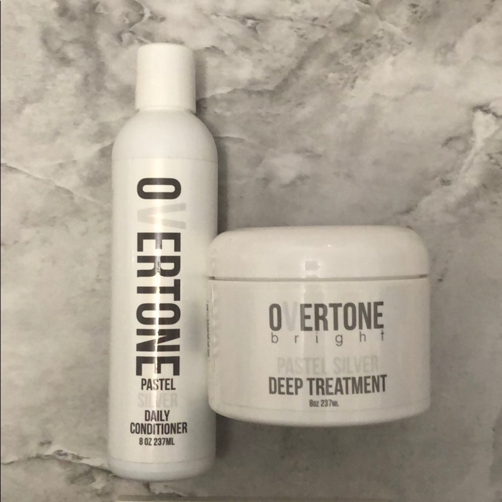 Overtone | Duo Color Conditioners in Pastel Silver